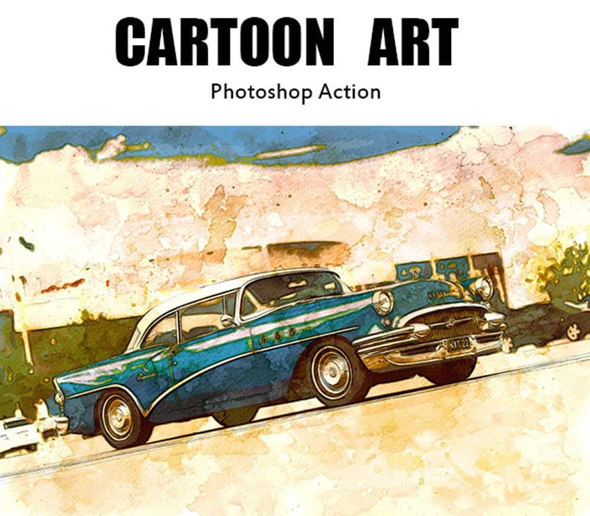 Cartoon Art Photoshop Action