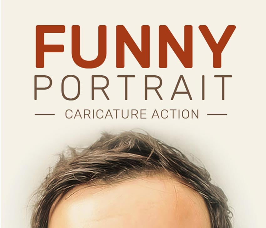 Funny Portrait Caricature Action 
