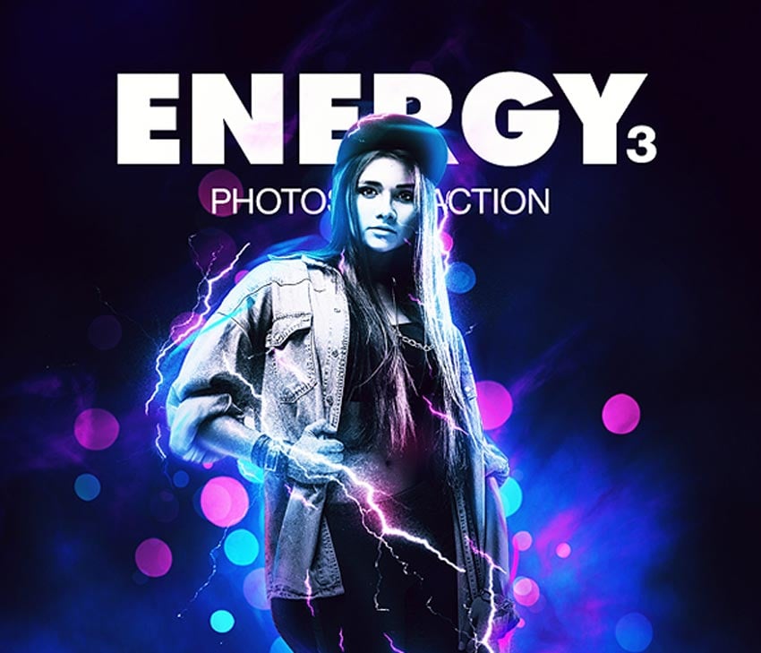 Energy 3 Photoshop Action 