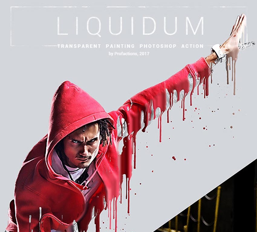 Liquidum - Transparent Painting Photoshop Action