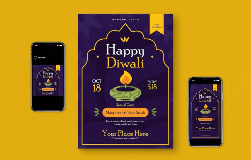Diwali Flyer Set