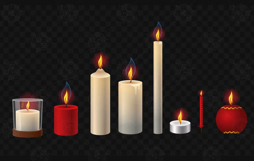 realistic candles