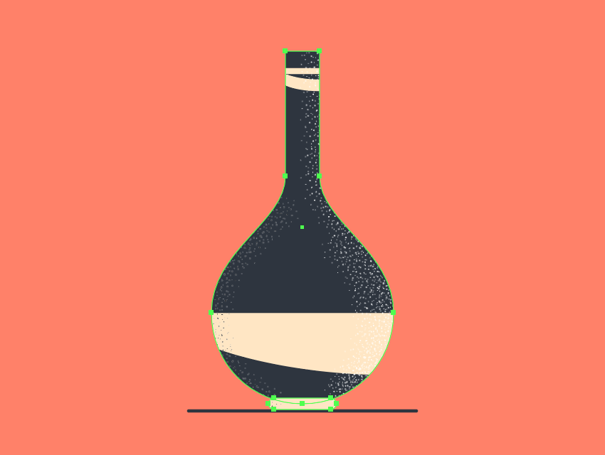 masking the custom stipple brush texture