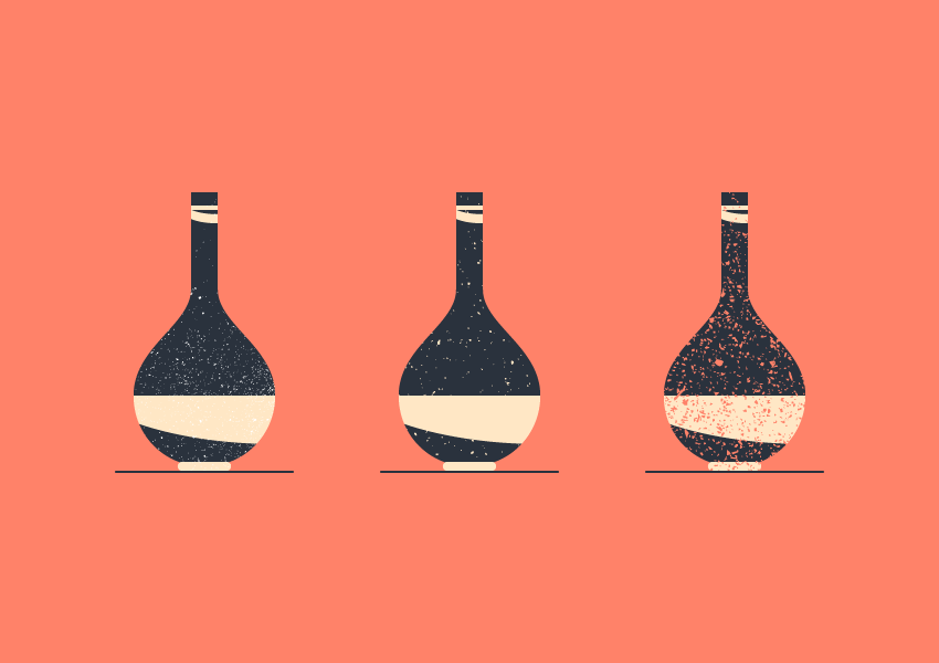 vintage grit textures vase example