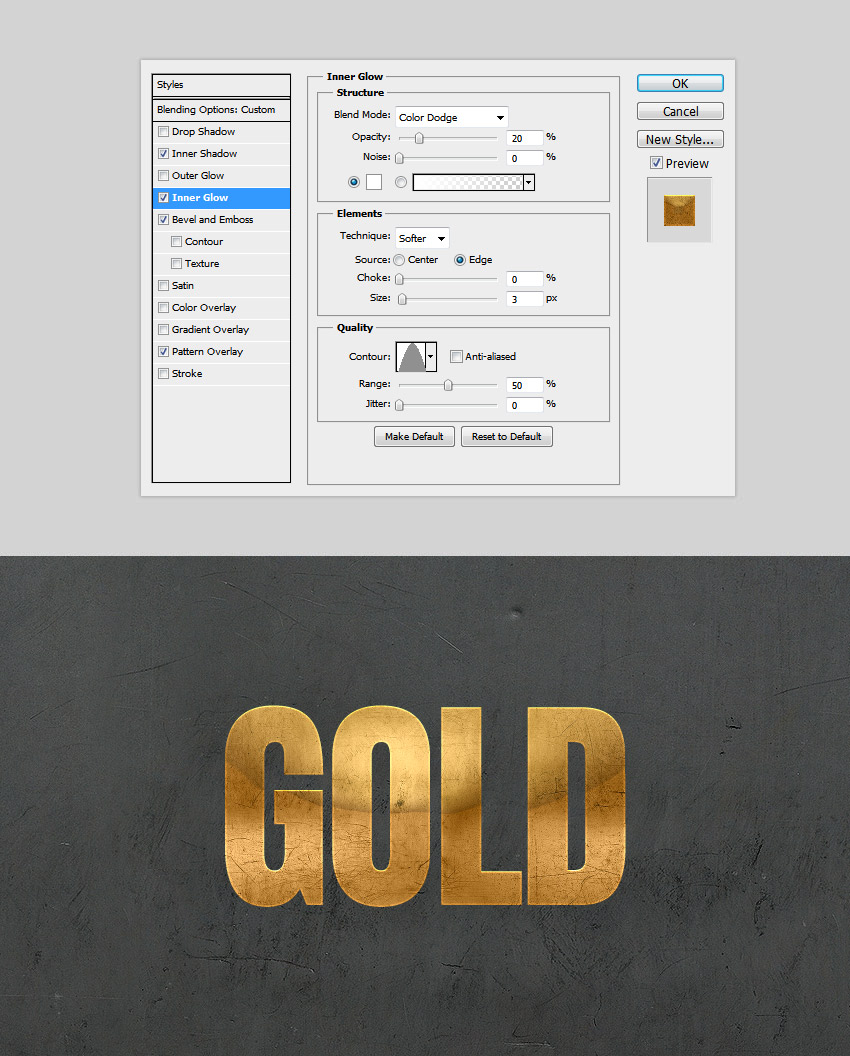 How to Create a 3D Gold Text Effect With Photoshop Layer Styles ...