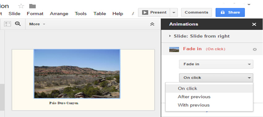 Animations can be toggled manually or automatically