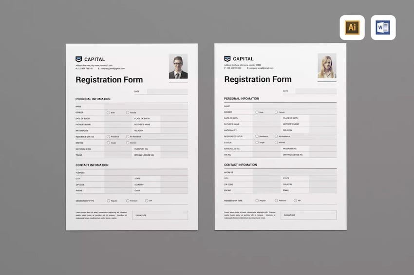 How To Customize a Registration Form Template (MS Word) | Envato Tuts+