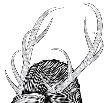 Add Details to the Hair and Antlers