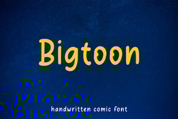 Bigtoon - Handwritten comic font