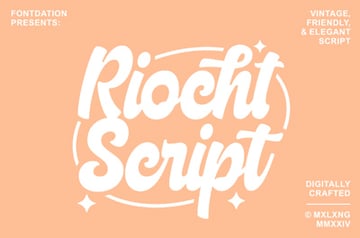 Riocht | Vintage Playful Font