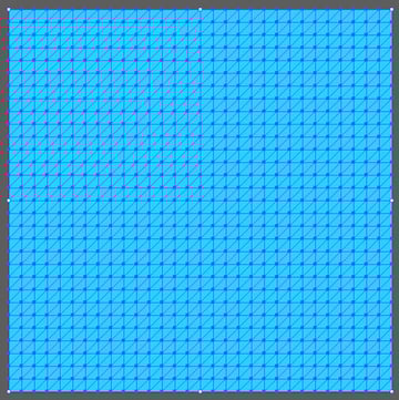 Fill the grid with blue color