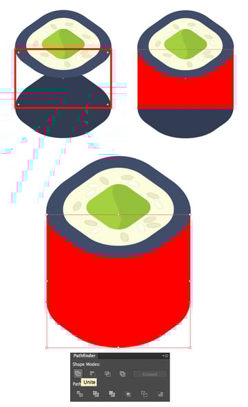 form the body of the roll and unite it in pathfinder panel