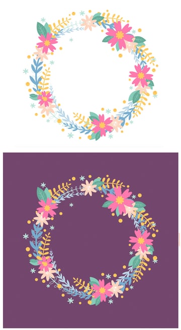 add a dark background