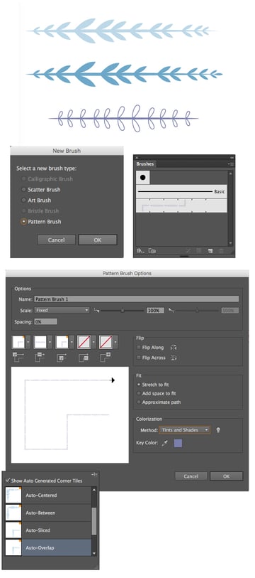create a pattern brush
