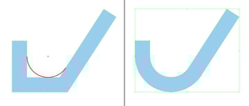 make the arm rounded