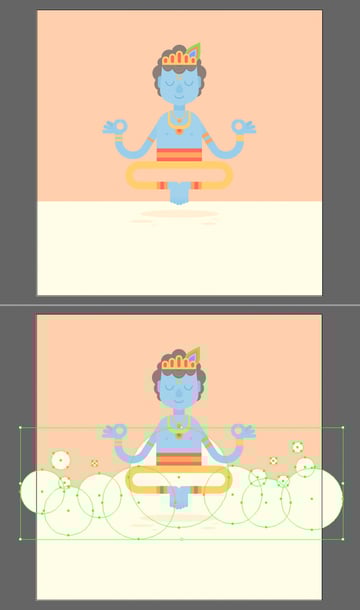 make a cloudy background