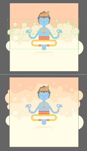 make a cloudy background 2