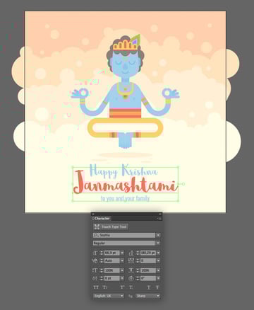 add text to the postcard