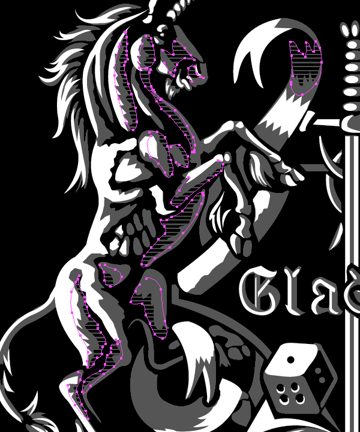 design tshirt parallel hatching diagonal shading