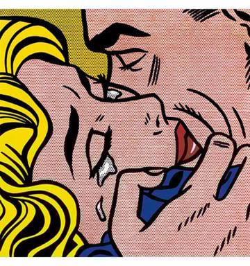 Roy Lichtenstein 'Kiss Vr' (1964) / Credit: Creative Commons