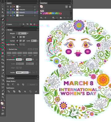 adobe illustrator use pent tool P trace irregular objects shapes
