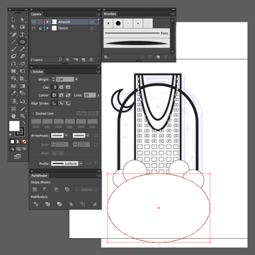 adobe illustrator tutorial ellipse tool create clouds building background