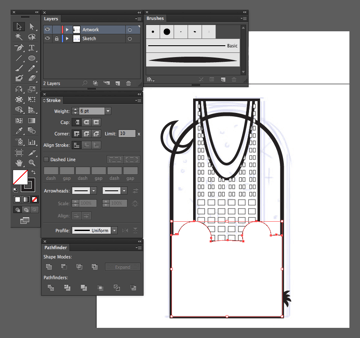 adobe illustrator copy paste intersect cloud background 