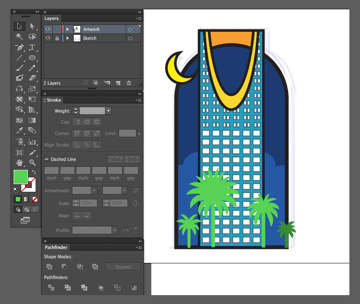 adobe illustrator tutorial send to back forward copy paste in front layering Kingdom Cener