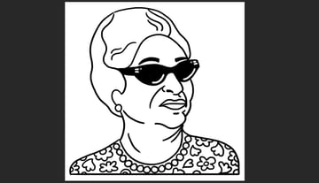 Use Adobe Photoshop Brush Tool to sketch Oum Kulthoum