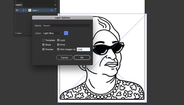 Set Layer Lock and Dim Images in Layers Panel dialog box