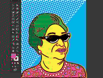 Use Live Paint Bucket to fill color swatches