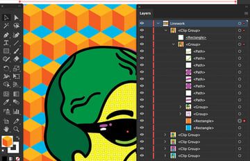 Control Layer sublayers to duplicate and fill attern
