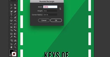 Set Rounded Rectangle Width Height and Corner Radius