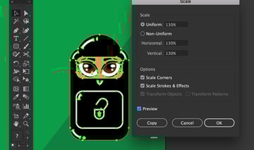 Group and Uniform Scale object by 130