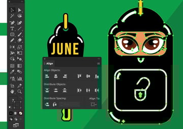 Horizontal Align from align Panel and Group objects