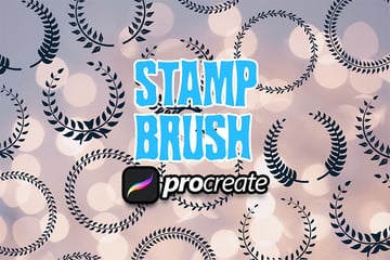 Laurel Wreath brush Ornament for Procreate from envato elements