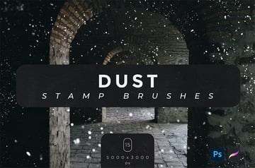 Procreate and photoshop dust effect brush stamps
