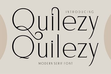 Quilezy Modern Serif Font