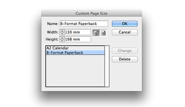 custom page size