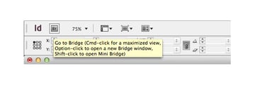 application bar link to bridge