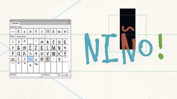 tilde accent applied