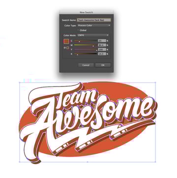 new swatch - dark red