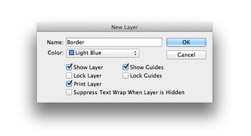 new layer - border