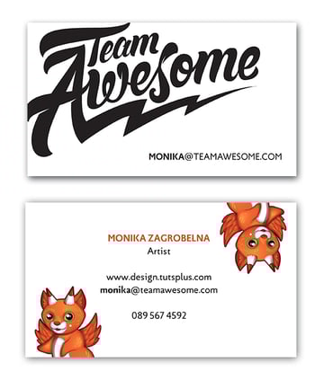 monikas business card