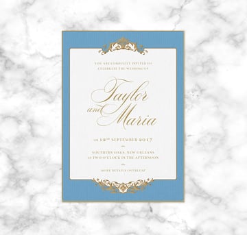 front of invite