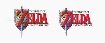 A link to the past logo and Link's awakening logo image