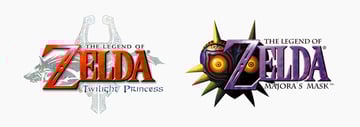 Zelda Twilight Princess logo and Majora's mask logo image