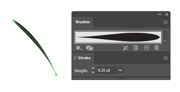 How to make GTA palm trees with Illustrator brushes option 1