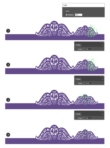 How to duplicate the distressed spider 