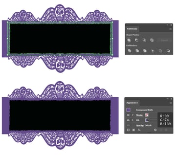 How to color the grunge frame 